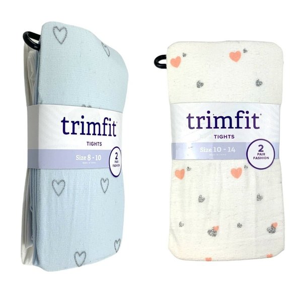 TrimFit Other - Trimfit Girl Bundle Blue & White, Pink & White Fashion Leggings SZ 8-10